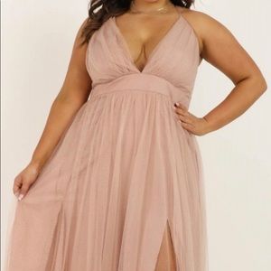 Navy blue maxi dress